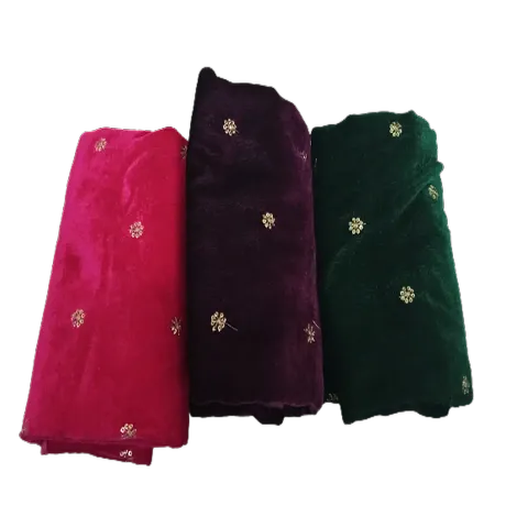 Reliable&nbsp;Unstitched Velvet Blouse Material For Women (Pack of 3)