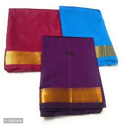 Reliable&nbsp;Unstitched Cotton Silk Blouse Material For Women (Pack of 3)