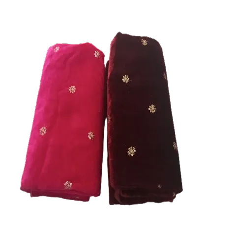 Reliable&nbsp;Unstitched Velvet Blouse Material For Women (Pack of 2)