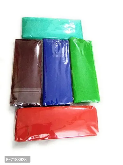 Silk Multi-colors Unstitched Fancy Blouse Materials 0.8 meters Each.(Pack of 5 Pieces) - EA13-thumb0