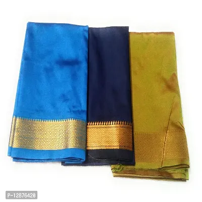 Reliable&nbsp;Unstitched Cotton Silk Blouse Material For Women (Pack of 3)