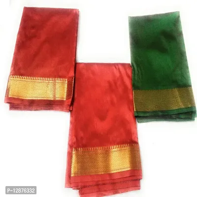 Reliable&nbsp;Unstitched Cotton Silk Blouse Material For Women (Pack of 3)