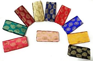 Cottons Unstitched Saree Blouse Fabric (Multicolor, Free Size) - Pack of 4, 1m Each -H78-thumb1