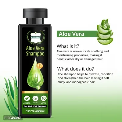 Aes Gop Aloe Vera Shampoo for Smooth  Shiny Hair( 250 Ml )-thumb3