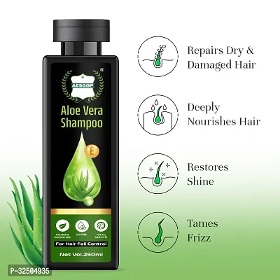 Aes Gop Aloe Vera Shampoo for Smooth  Shiny Hair 250 Ml ( Combo 2 Pic )-thumb3