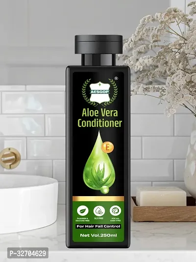 Aes Gop Aloe Vera Conditioner Smoothening | For Men  Women | All Hair Types | 250 Ml-thumb0