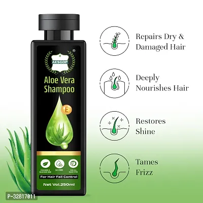 Aes Gop  Aloe vera Shampoo For Smooth  Shiny Hair Anti-Hairfall Women and Men for Shiny Hair ( 250 ML )-thumb5