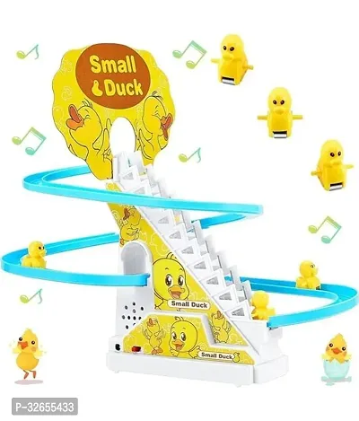 Stylish Multicoloured Plastic Small Ducks Stair Climbing Track-thumb0