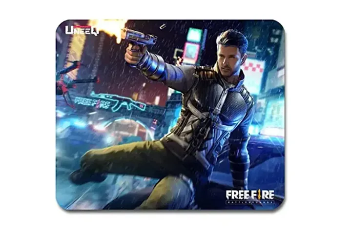 UneeQ Mouse Pad for Laptop, Notebook, Gaming Computer | Anti-Skid Base Mousepad ? Free Fire Design