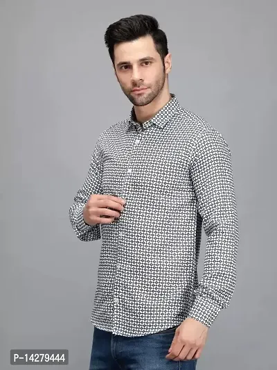 Stylish Viscose Rayon Printed Casual Shirt For Men-thumb0