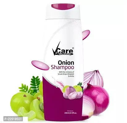 Small Onion Shampoo for Hair Growth 200ml and Hair Fall Control - With Shallot Onion and Amla Suitable for Both Men and Women Pink Color (Pack Of 1)