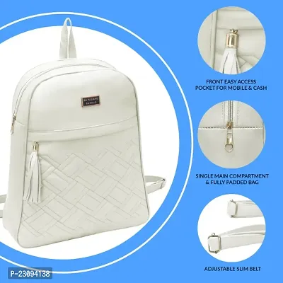 Classy Solid Backpacks  for Women-thumb0