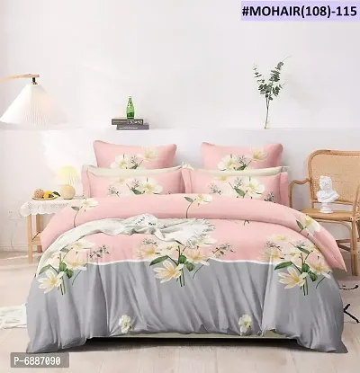 Premium king size bedsheet with 2 pillow covers (Size 108*108 inches)-thumb0