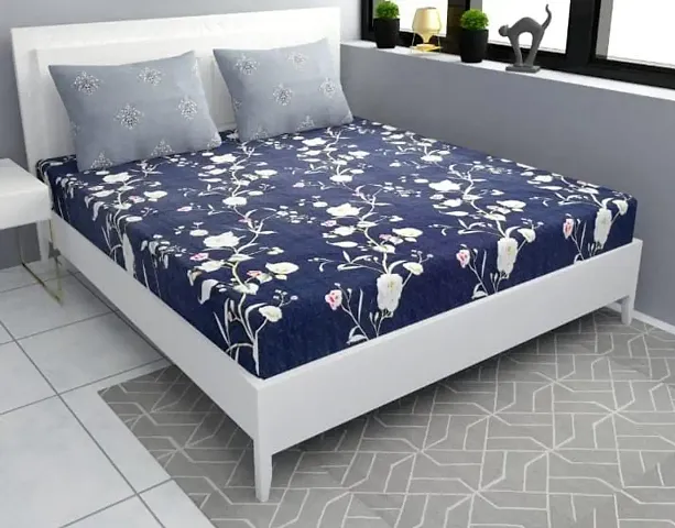 New Arrival Premium King size Elastic Fitted Bedsheets With 2 Pillow Covers