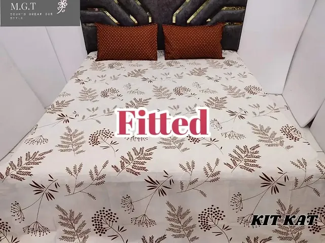 New Arrival Premium King size Elastic Fitted Bedsheets With 2 Pillow Covers