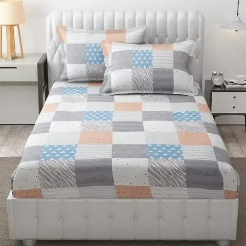 Printed Polycotton Double Bedsheet