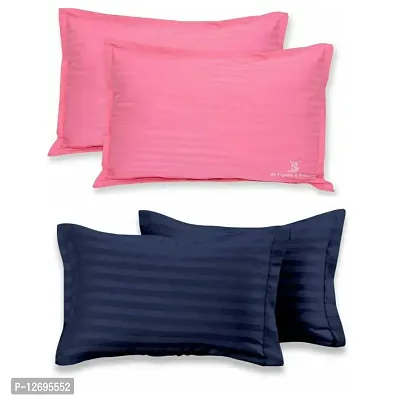 Solid Stripes Pillow Covers (2 Pairs)-thumb0