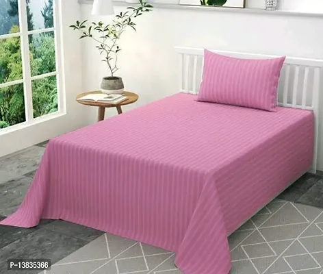 Single Bedsheet (Flat Size- 60*90 inches) with 1 Pillow Cover