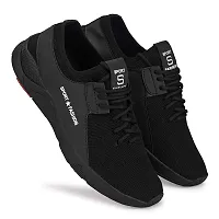 Black mens sport shoes-thumb2