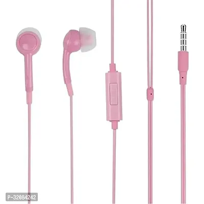 Stylish Pink In-ear Wired Headphone With Microphone-thumb0