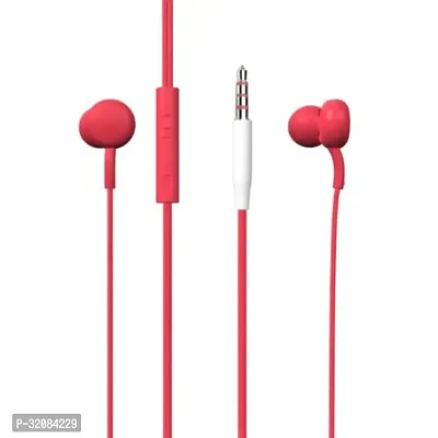 Stylish Red In-ear Wired Headphone With Microphone-thumb0