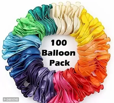 Clapcart Pack Of 100 Mix Large Balloon For Birthday Anniversary Party Decoration-thumb0