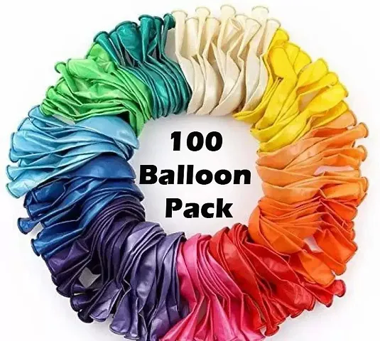 HRBS Latex Balloon for Party Decoration, Birthday Baby Shower Wedding Anniversary Graduation Retirement Party Supplies or Arch Decoration (Multi Color) Note- Customer will get Assorted colors