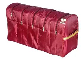 Ansari Handicraft Maroon 5 Layer Shoe Bag Storage Bag Travelling Bag-thumb2