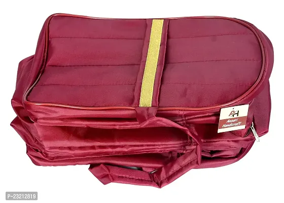 Ansari Handicraft Maroon 5 Layer Shoe Bag Storage Bag Travelling Bag