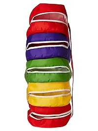 Anazonkart(TM) Multi uses 5-Tier Hanging Parachuete Fabrics Shoe Bag Organizer, Cover, Protector, Travelling Bag Multicolour Pack of 1 Piece-thumb2