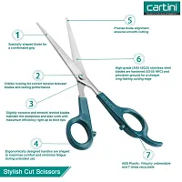 Godrej Cartini Scissors for Men & Women, Personal Hairdressing, Saloons & Ladies Beauty Parlours (Trendy Cut & Stylish Cut, Pack of 2)-thumb1