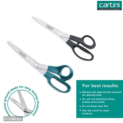 Godrej Cartini Multipurpose Scissors for Home & Office, Cutting Paper, Wool and Thick Cardboard? (All Purpose & Classic Cut Scissors, Pack of 2)-thumb5