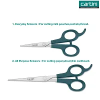 Godrej Cartini Scissors for Men & Women, Personal Hairdressing, Saloons & Ladies Beauty Parlours (Trendy Cut & Stylish Cut, Pack of 2)-thumb2