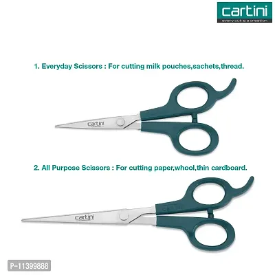 Godrej Cartini Scissors for Men & Women, Personal Hairdressing, Saloons & Ladies Beauty Parlours (Trendy Cut & Stylish Cut, Pack of 2)-thumb3