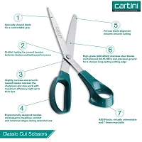 Godrej Cartini Multipurpose Scissors for Home & Office, Cutting Paper, Wool and Thick Cardboard? (All Purpose & Classic Cut Scissors, Pack of 2)-thumb1