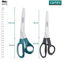 Godrej Cartini Multipurpose Scissors for Home & Office, Cutting Paper, Wool and Thick Cardboard? (All Purpose & Classic Cut Scissors, Pack of 2)-thumb3