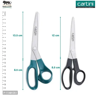 Godrej Cartini Multipurpose Scissors for Home & Office, Cutting Paper, Wool and Thick Cardboard? (All Purpose & Classic Cut Scissors, Pack of 2)-thumb4