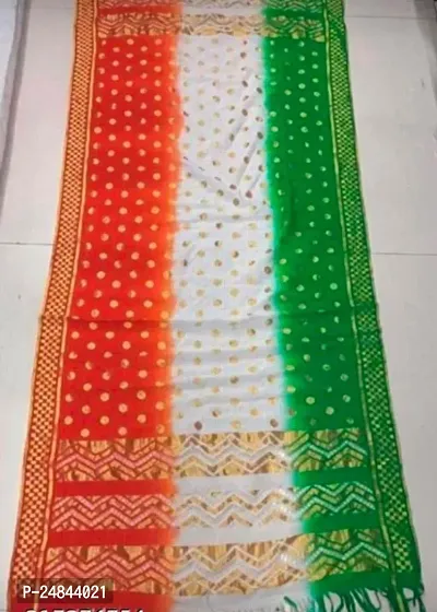Designer Banarasi Russel Net Tiranga Woman Dupatta