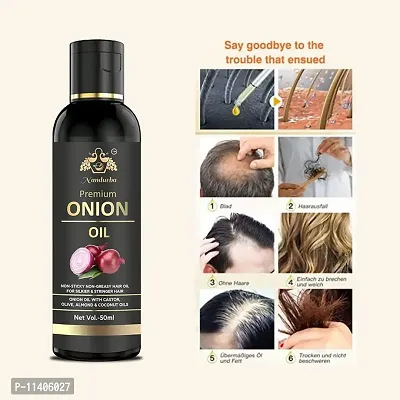 Onion Fast Hair Growth Oil - With Comb Applicator - New Lanch New Year-thumb0