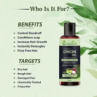 Onion Hair Oil With 14 Essential Oils For Hair Regrowth- Pack Of 2-thumb3