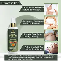 Nainital Present Repair Stretch Marks Removal Cream - Natural Heal Pregnancy Breast, Hip, Legs, Mark Oil 100 ml 100 ml-thumb3