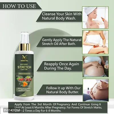 Nainital Present Repair Stretch Marks Removal Cream - Natural Heal Pregnancy Breast, Hip, Legs, Mark Oil 100 ml 100 ml-thumb4
