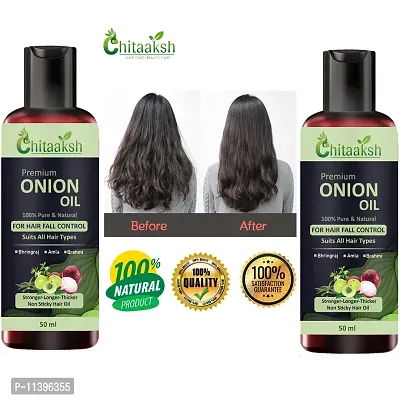 Onion Hair Oil With 14 Essential Oils For Hair Regrowth- Pack Of 2-thumb0