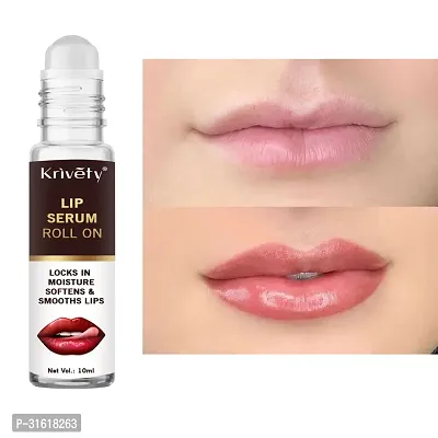 KRIVETY brown Advanced Brightening Roll on  Lip Serum for Glossy  Shiny Lips (pack of 1) (Pack of: 1, 10 ml)-thumb0