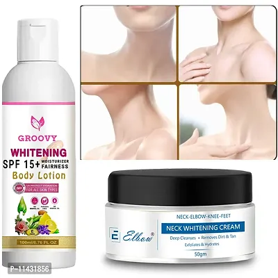 Extra Whitening Cell Repair Body Lotion With Spf-15 100Ml For Men And Women With Whitening Cream Pack Of 2-thumb0