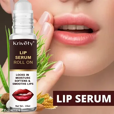 Krivety brown Lip Serum With Roll On For Visibly Plump  Supple Lips (10ml)-thumb0