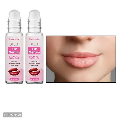 Krivety Lip Serum With Roll On For Visibly Plump  Supple Lips (10ml) pack of 2-thumb0