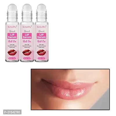 Krivety Lip Serum With Roll On For Visibly Plump  Supple Lips (10ml) PACK OF 3-thumb0