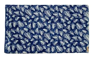 Cotton Quilt Juniors by The Yard Hand Block Print Fabric,by The Yard eco Friendly Indigo Blue CDHIF#98-thumb1