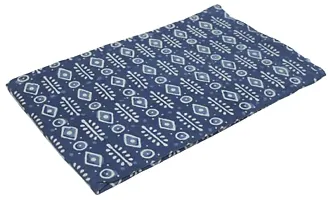 Cotton Quilt Girls' Dressmaking Sewing Fabric Block Print Fabric 100% Cotton Fabric,by The Yard Natural Indigo Blue CDHIF#108-thumb3